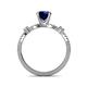 5 - Senna Desire Blue Sapphire and Diamond Engagement Ring 