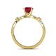 5 - Senna Desire Ruby and Diamond Engagement Ring 