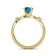 5 - Senna Desire London Blue Topaz and Diamond Engagement Ring 