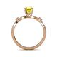 5 - Senna Desire Yellow and White Diamond Engagement Ring 