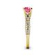 6 - Senna Desire Pink Tourmaline and Diamond Engagement Ring 