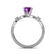 5 - Senna Desire Amethyst and Diamond Engagement Ring 