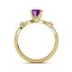 5 - Senna Desire Amethyst and Diamond Engagement Ring 