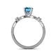5 - Senna Desire Blue Topaz and Diamond Engagement Ring 