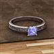 2 - Cael Classic 5.5 mm Princess Cut Tanzanite Solitaire Engagement Ring 