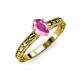 3 - Rachel Classic 7x5 mm Oval Shape Pink Sapphire Solitaire Engagement Ring 
