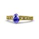 1 - Rachel Classic 7x5 mm Oval Shape Tanzanite Solitaire Engagement Ring 