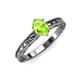 3 - Rachel Classic 7x5 mm Oval Shape Peridot Solitaire Engagement Ring 