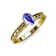3 - Rachel Classic 7x5 mm Oval Shape Tanzanite Solitaire Engagement Ring 