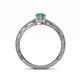 4 - Rachel Classic 7x5 mm Pear Shape Emerald Solitaire Engagement Ring 