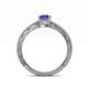 4 - Rachel Classic 7x5 mm Emerald Shape Tanzanite Solitaire Engagement Ring 