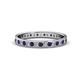 1 - Livia 1.70 mm Blue Sapphire and Diamond Eternity Band 