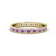 1 - Livia 1.70 mm Amethyst and Diamond Eternity Band 