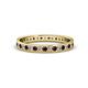1 - Livia 1.70 mm Red Garnet and Diamond Eternity Band 