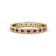 1 - Livia 1.70 mm Ruby and Diamond Eternity Band 