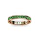 3 - Livia 2.00 mm Green Garnet Eternity Band 