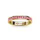 3 - Livia 2.00 mm Pink Tourmaline Eternity Band 