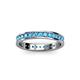 3 - Livia 2.00 mm Blue Topaz Eternity Band 