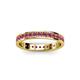 3 - Livia 2.00 mm Rhodolite Garnet Eternity Band 