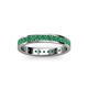 3 - Livia 2.00 mm Emerald Eternity Band 