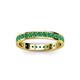 3 - Livia 2.00 mm Emerald Eternity Band 