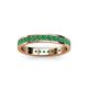 3 - Livia 2.00 mm Emerald Eternity Band 
