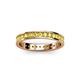 3 - Livia 2.00 mm Yellow Sapphire Eternity Band 