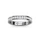 3 - Livia 2.00 mm White Sapphire Eternity Band 