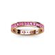 3 - Livia 2.00 mm Pink Sapphire Eternity Band 