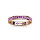 3 - Livia 2.00 mm Amethyst Eternity Band 