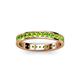 3 - Livia 2.00 mm Peridot Eternity Band 