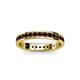 3 - Livia 2.00 mm Red Garnet Eternity Band 