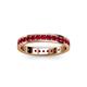 3 - Livia 2.00 mm Ruby Eternity Band 