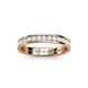 3 - Livia 2.00 mm White Sapphire Eternity Band 