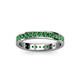 3 - Livia 2.00 mm Green Garnet Eternity Band 