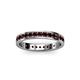3 - Livia 2.00 mm Red Garnet Eternity Band 