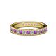1 - Livia 2.00 mm Amethyst and Diamond Eternity Band 
