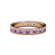 1 - Livia 2.00 mm Amethyst and Diamond Eternity Band 