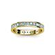 2 - Livia 2.00 mm Aquamarine and Diamond Eternity Band 