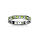 2 - Livia 2.00 mm Peridot and Diamond Eternity Band 