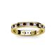 2 - Livia 2.00 mm Red Garnet and Diamond Eternity Band 
