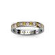 2 - Livia 2.00 mm Citrine and Diamond Eternity Band 