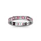 2 - Livia 2.00 mm Pink Tourmaline and Diamond Eternity Band 