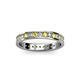 2 - Livia 2.00 mm Yellow Sapphire and Diamond Eternity Band 
