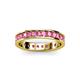 3 - Livia 2.40 mm Pink Tourmaline Eternity Band 