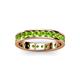 3 - Livia 2.40 mm Peridot Eternity Band 