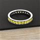 3 - Livia 2.40 mm Yellow Sapphire Eternity Band 