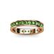 3 - Livia 2.40 mm Green Garnet Eternity Band 