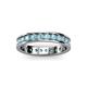 3 - Livia 2.40 mm Aquamarine Eternity Band 