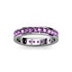 3 - Livia 2.40 mm Amethyst Eternity Band 